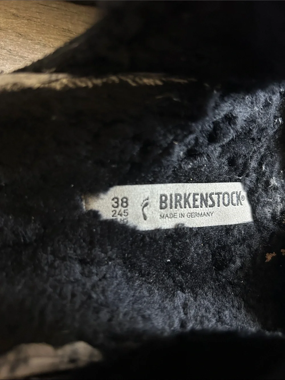 Birkenstock Black Faux Fur Double-Strap Sandals